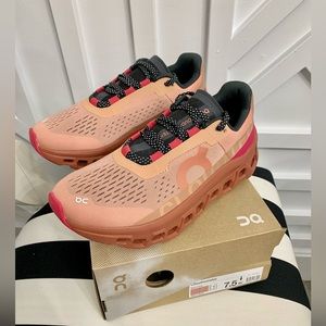 SOLD!!  NEW On Cloud Cloudmonster running shoes women size 7.5 rose cork pink